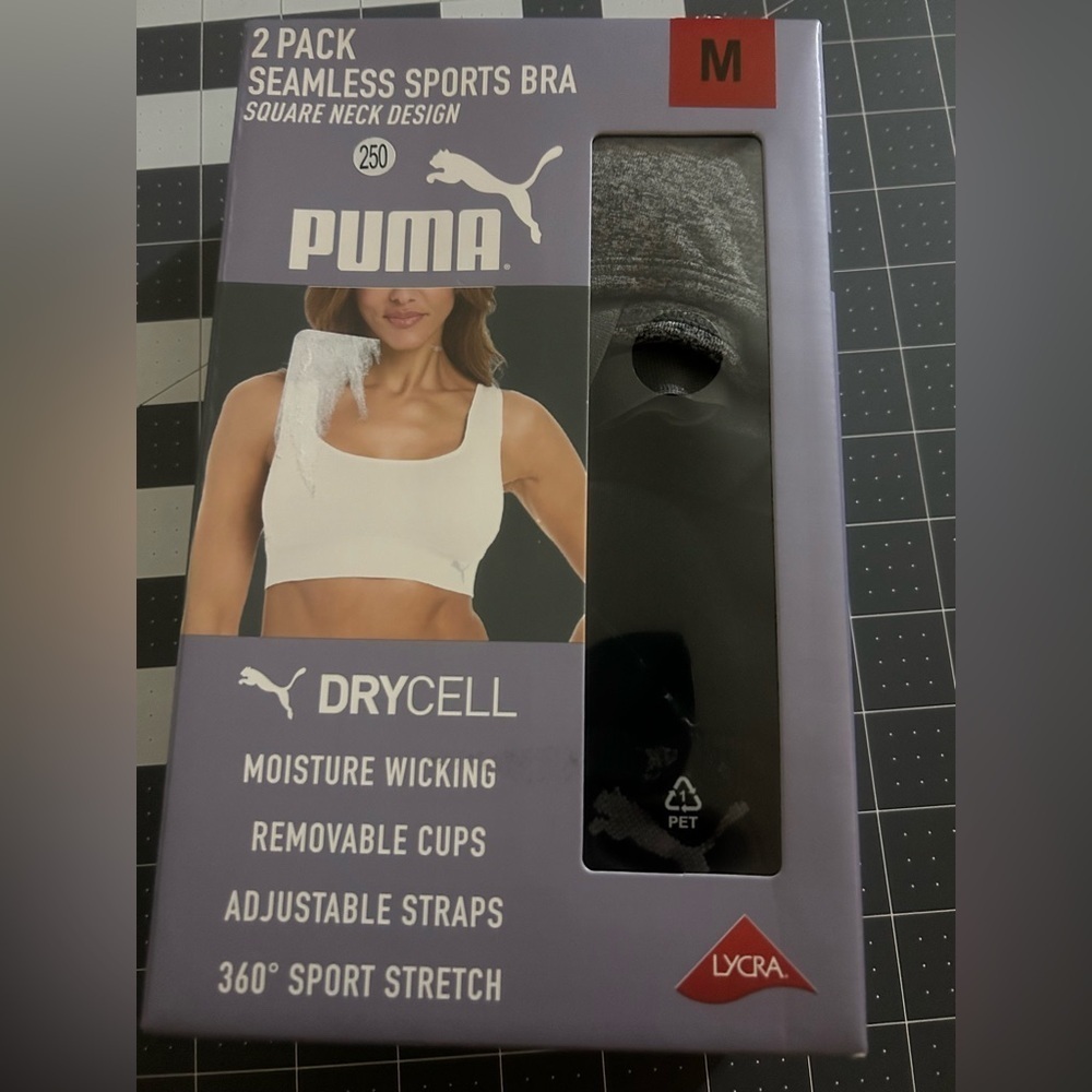 Puma Sports Bra with Convertible Back